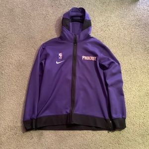 nike zip up phoenix suns warmup jacket